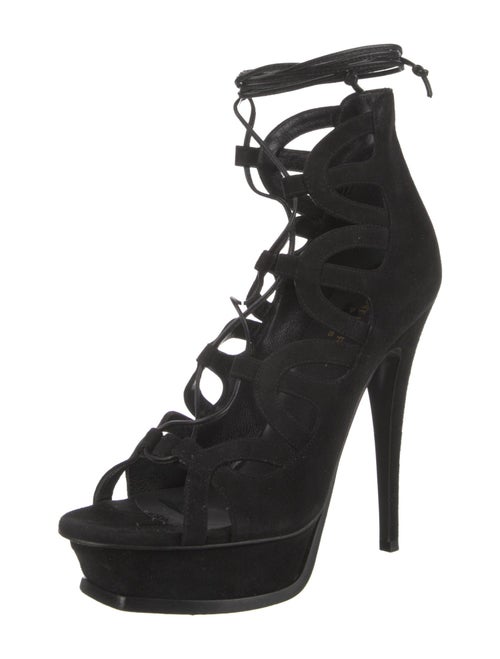 Saint Laurent Suede Gladiator Sandals
