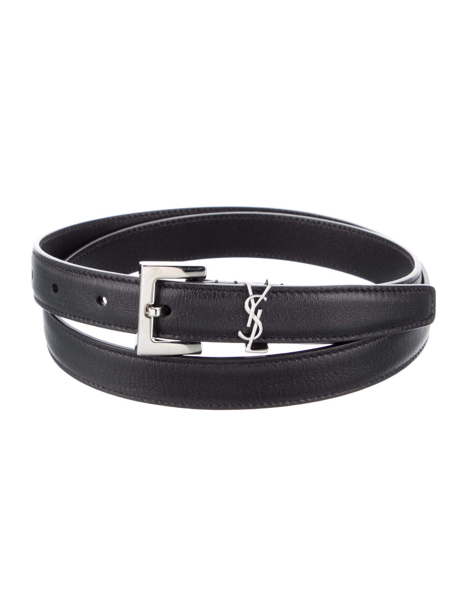 Saint Laurent Skinny Leather Belt Sale Black Friday Luxury