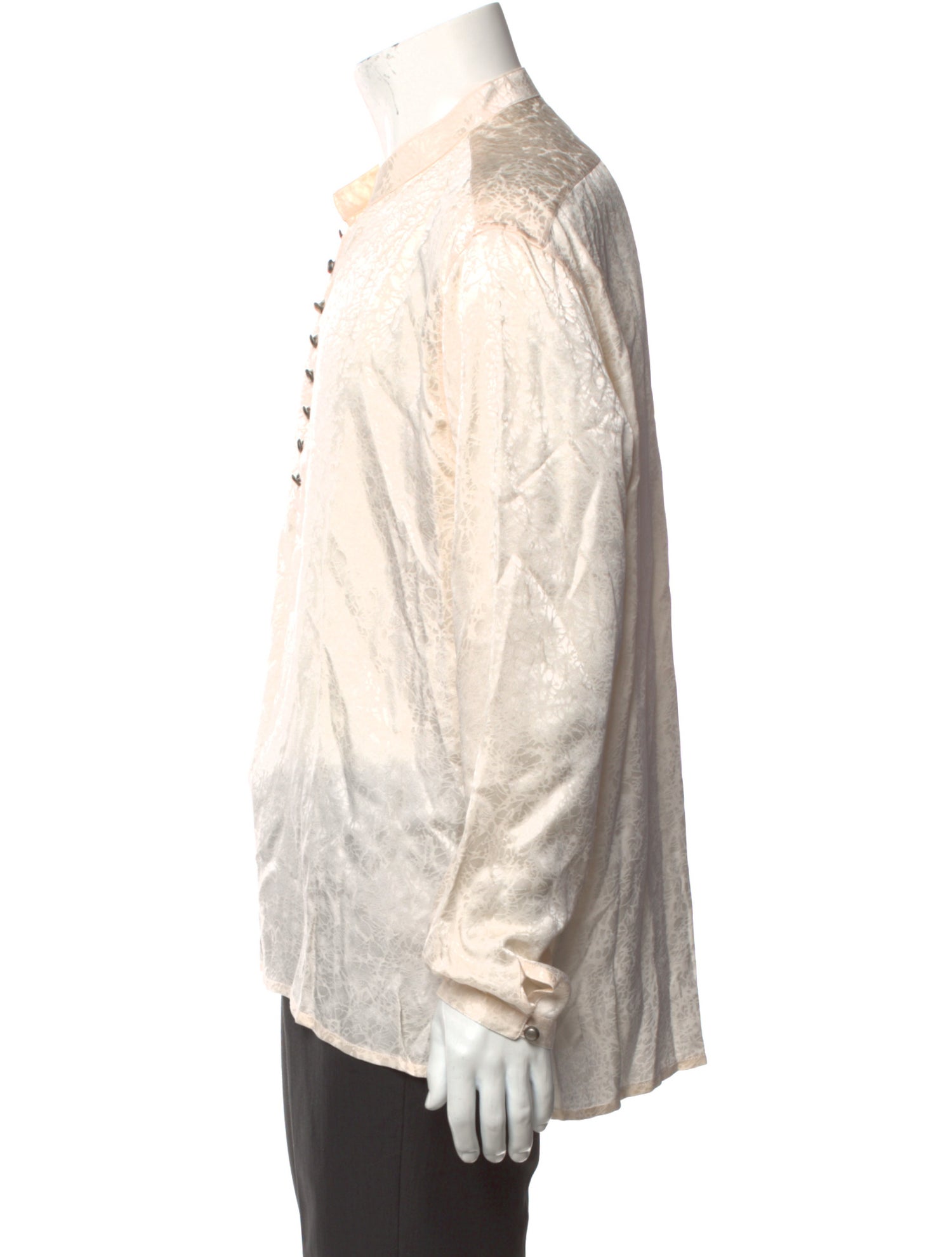 Saint Laurent Silk Long Sleeve Dress Shirt