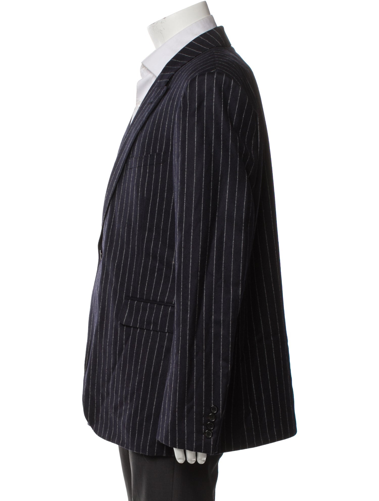 Saint Laurent Wool Striped Blazer