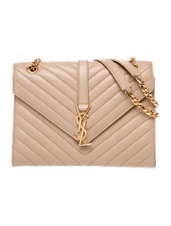 Saint Laurent Leather Envelope Medium