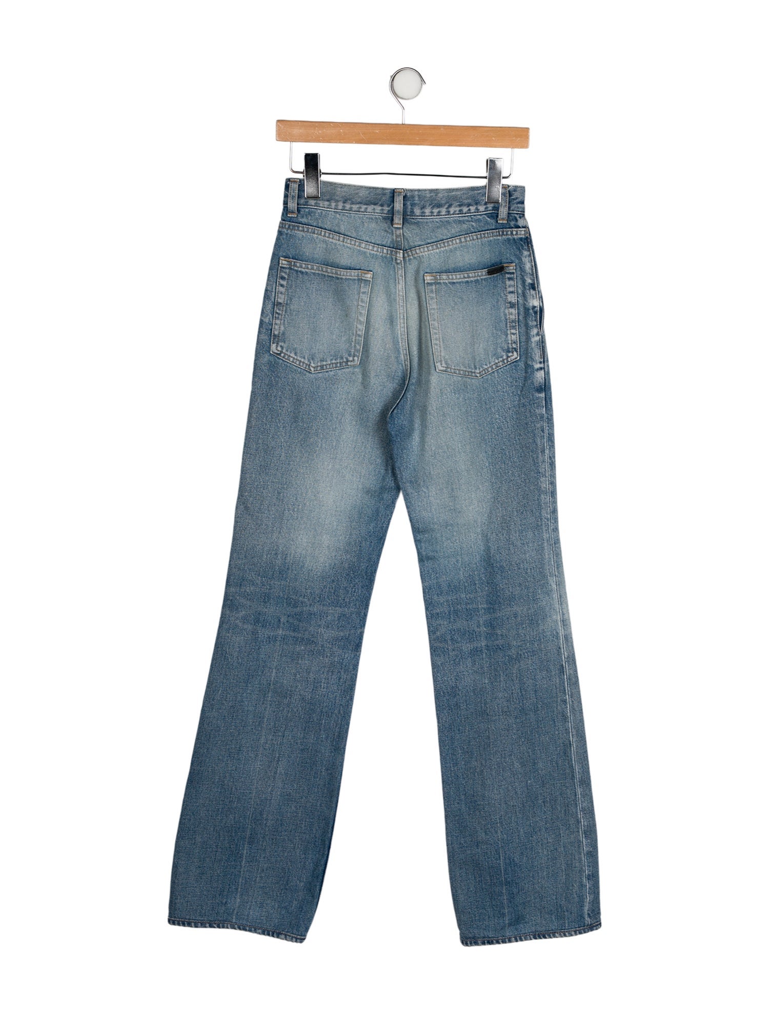 Saint Laurent High-Rise Wide Leg Jeans
