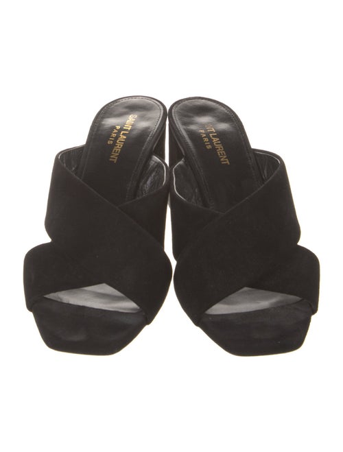 Saint Laurent Suede Slides