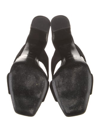 Saint Laurent Suede Slides