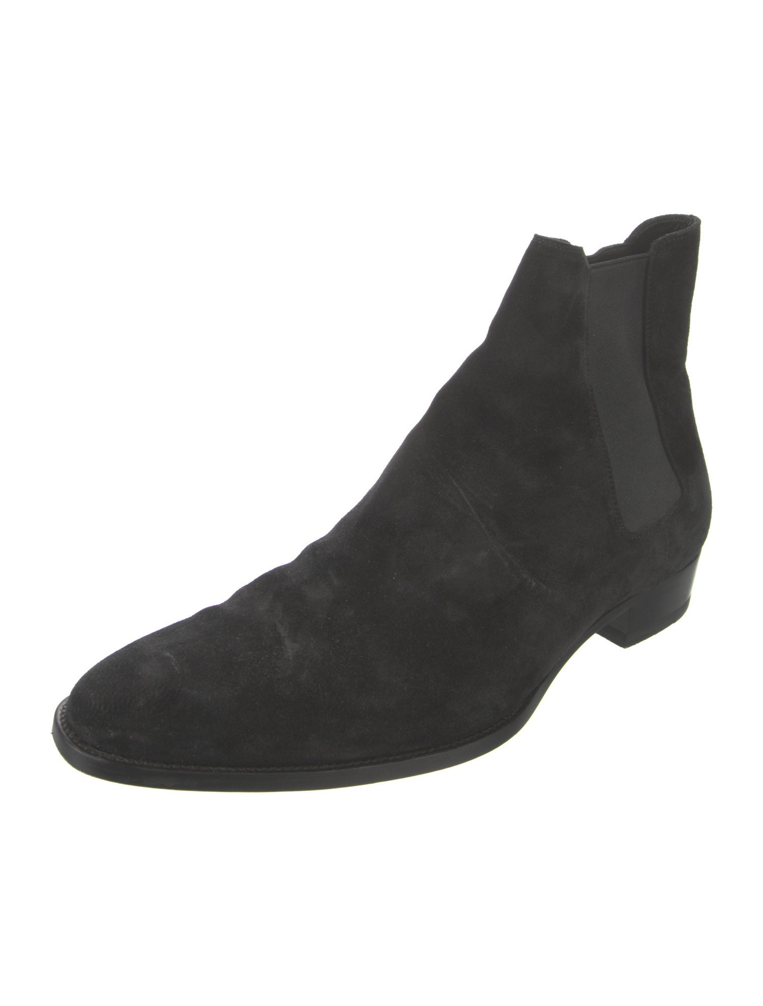 Saint Laurent Suede Chelsea Boots