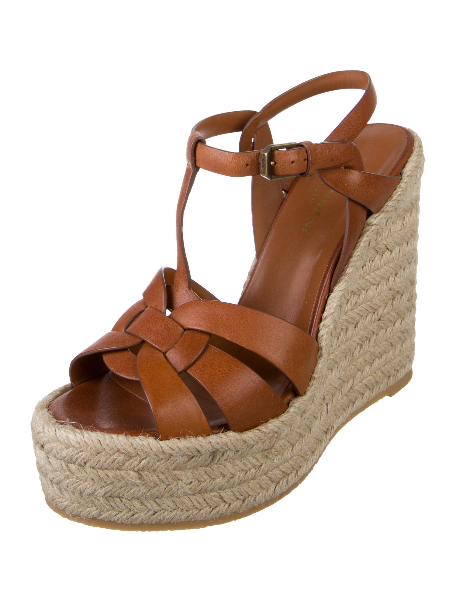 Saint Laurent Leather Espadrilles