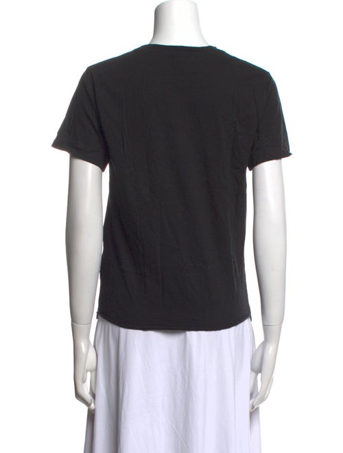 Saint Laurent Graphic Print Crew Neck T-Shirt