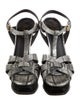 Saint Laurent Leather T-Strap Sandals