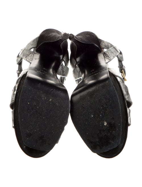 Saint Laurent Leather T-Strap Sandals