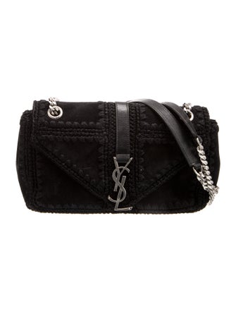 Saint Laurent Suede Evening Bag Medium