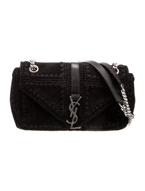 Saint Laurent Suede Evening Bag Medium