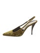 Saint Laurent Velvet Slingback Pumps