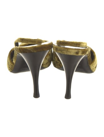 Saint Laurent Velvet Slingback Pumps