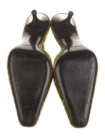 Saint Laurent Velvet Slingback Pumps