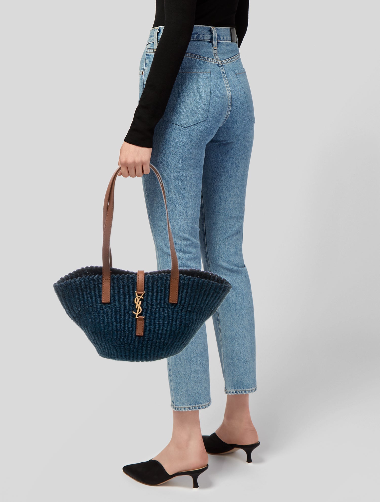 Saint Laurent Raffia Panier Small 2022