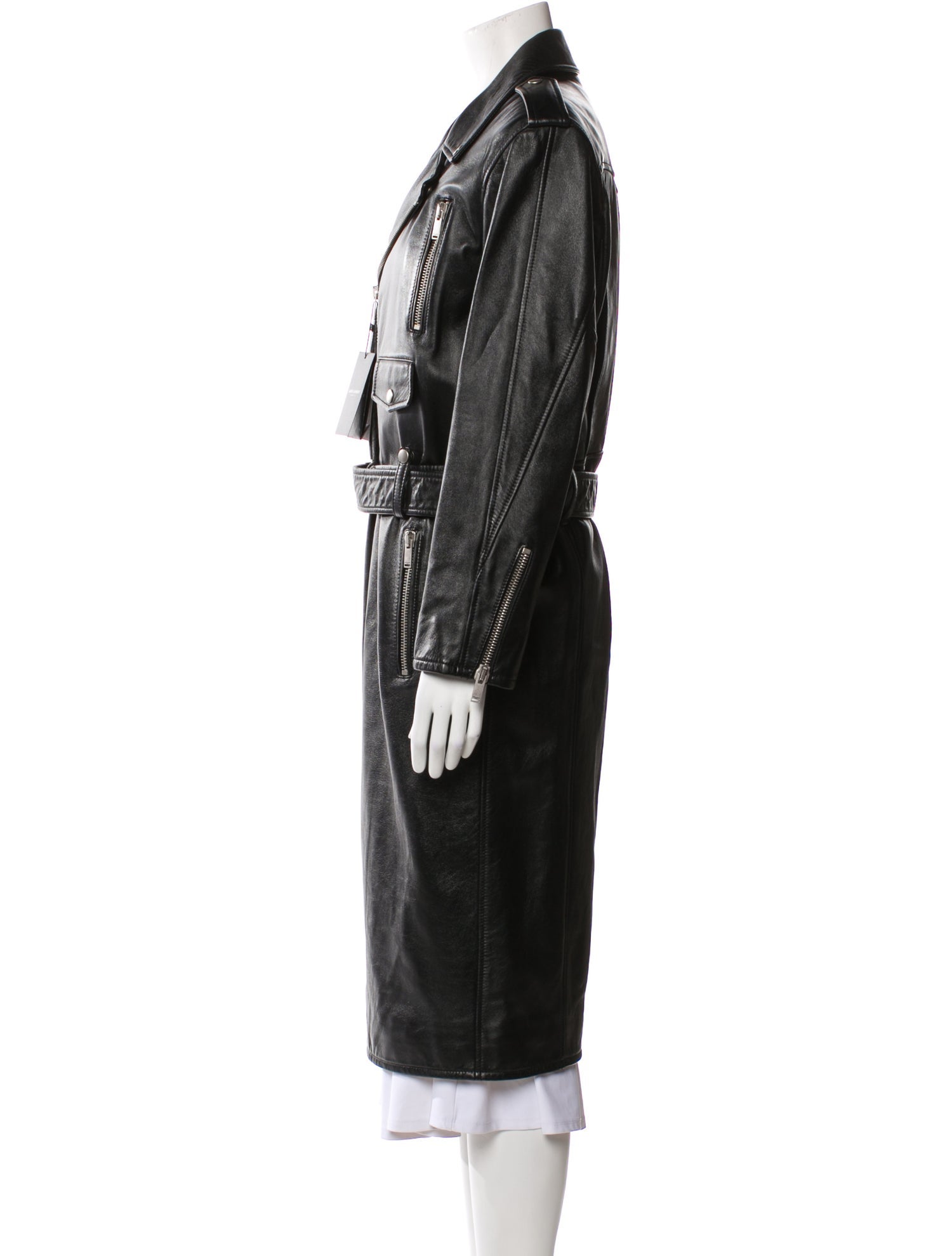 Saint Laurent Lambskin Trench Coat