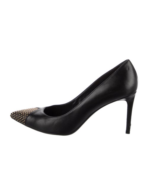 Saint Laurent Leather Studded Accents Pumps