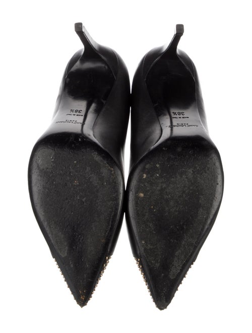 Saint Laurent Leather Studded Accents Pumps