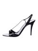 Saint Laurent Patent Leather Slingback Sandals