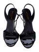 Saint Laurent Patent Leather Slingback Sandals