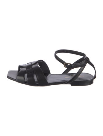 Saint Laurent Leather Gladiator Sandals