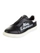 Karl Lagerfeld Leather Graphic Print Sneakers