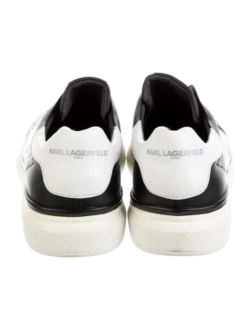 Karl Lagerfeld Leather Graphic Print Sneakers