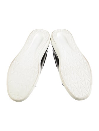 Karl Lagerfeld Leather Graphic Print Sneakers