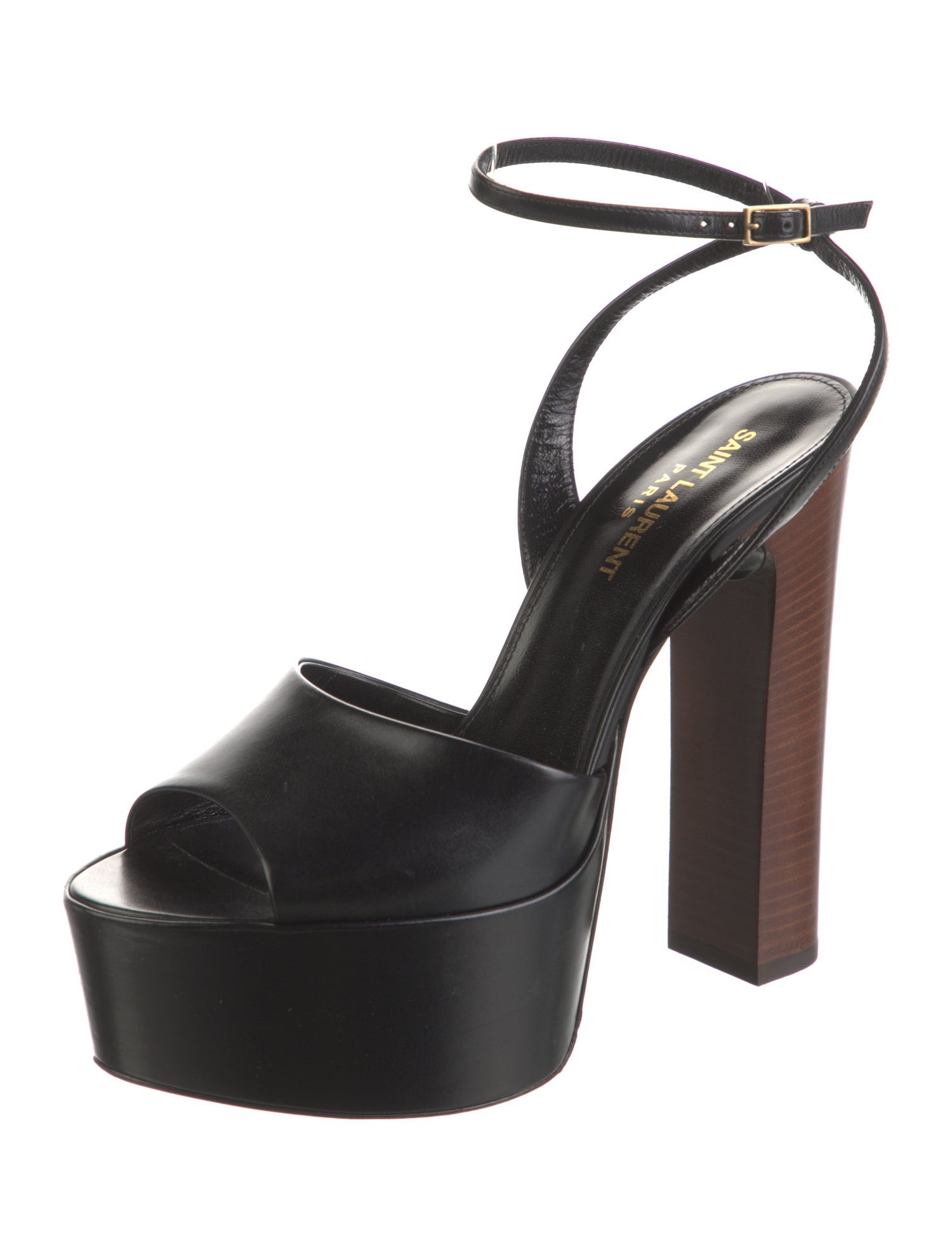 Saint Laurent Patent Leather Sandals