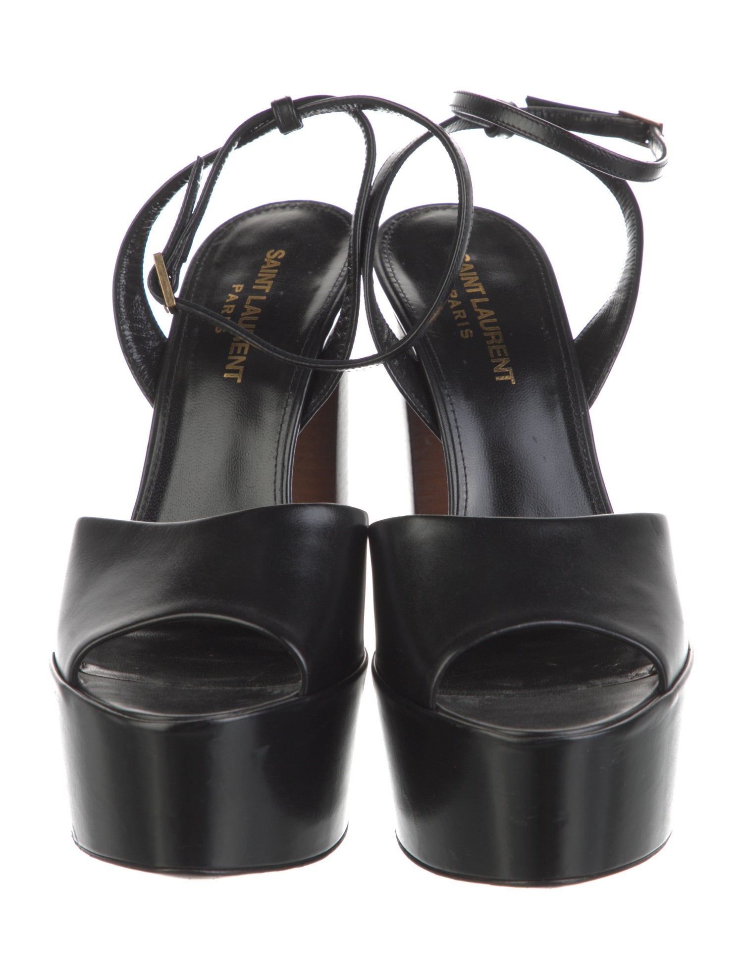 Saint Laurent Patent Leather Sandals