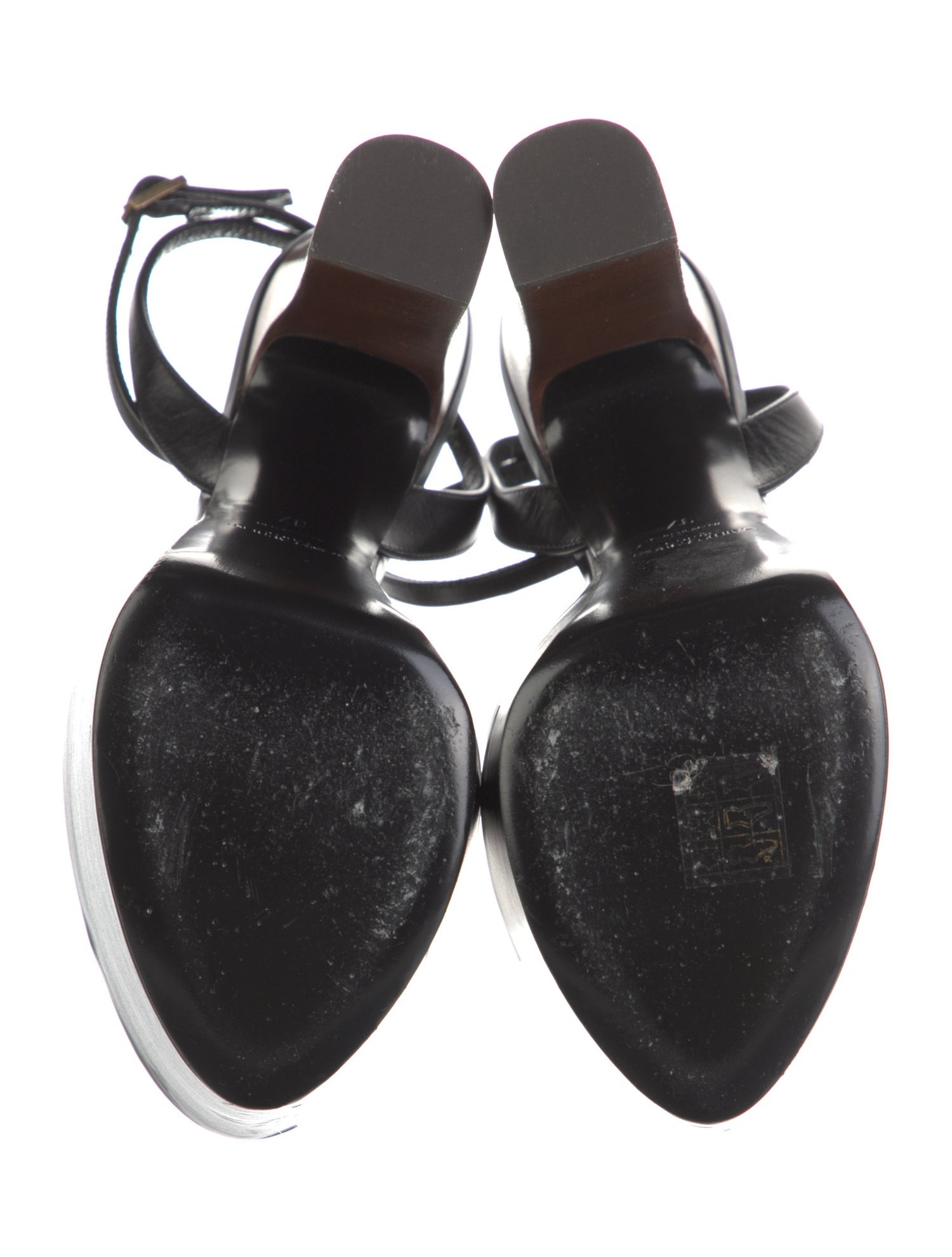 Saint Laurent Patent Leather Sandals