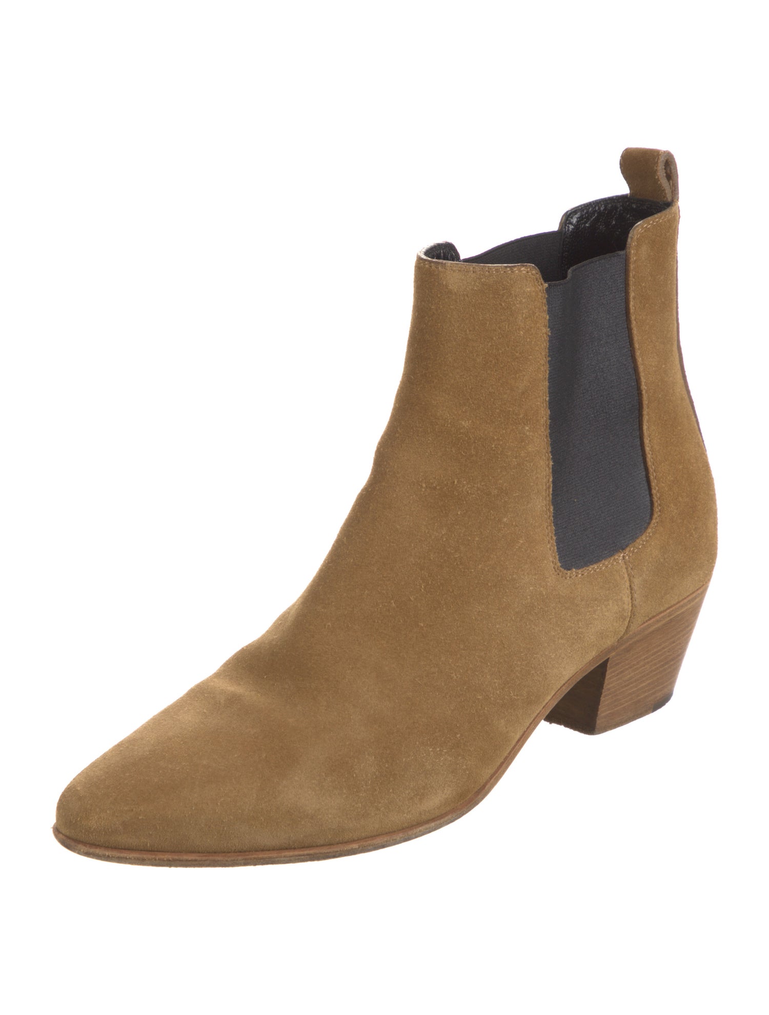 Saint Laurent Suede Chelsea Boots