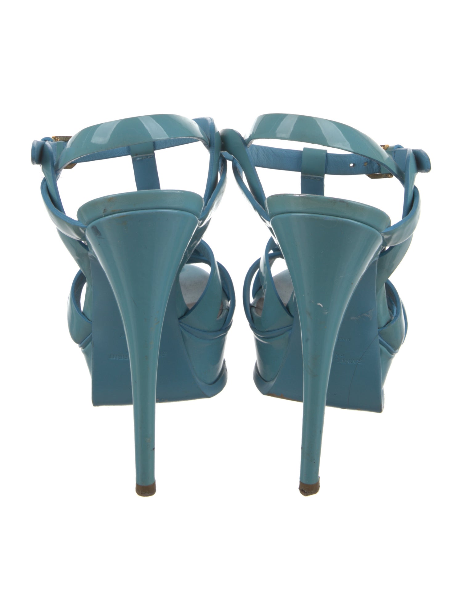 Saint Laurent Leather T-Strap Pumps