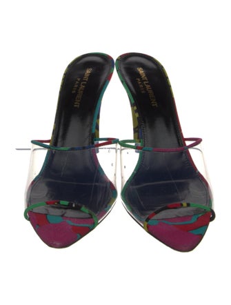 Saint Laurent PVC Printed Mules