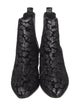 Saint Laurent Velvet Printed Chelsea Boots