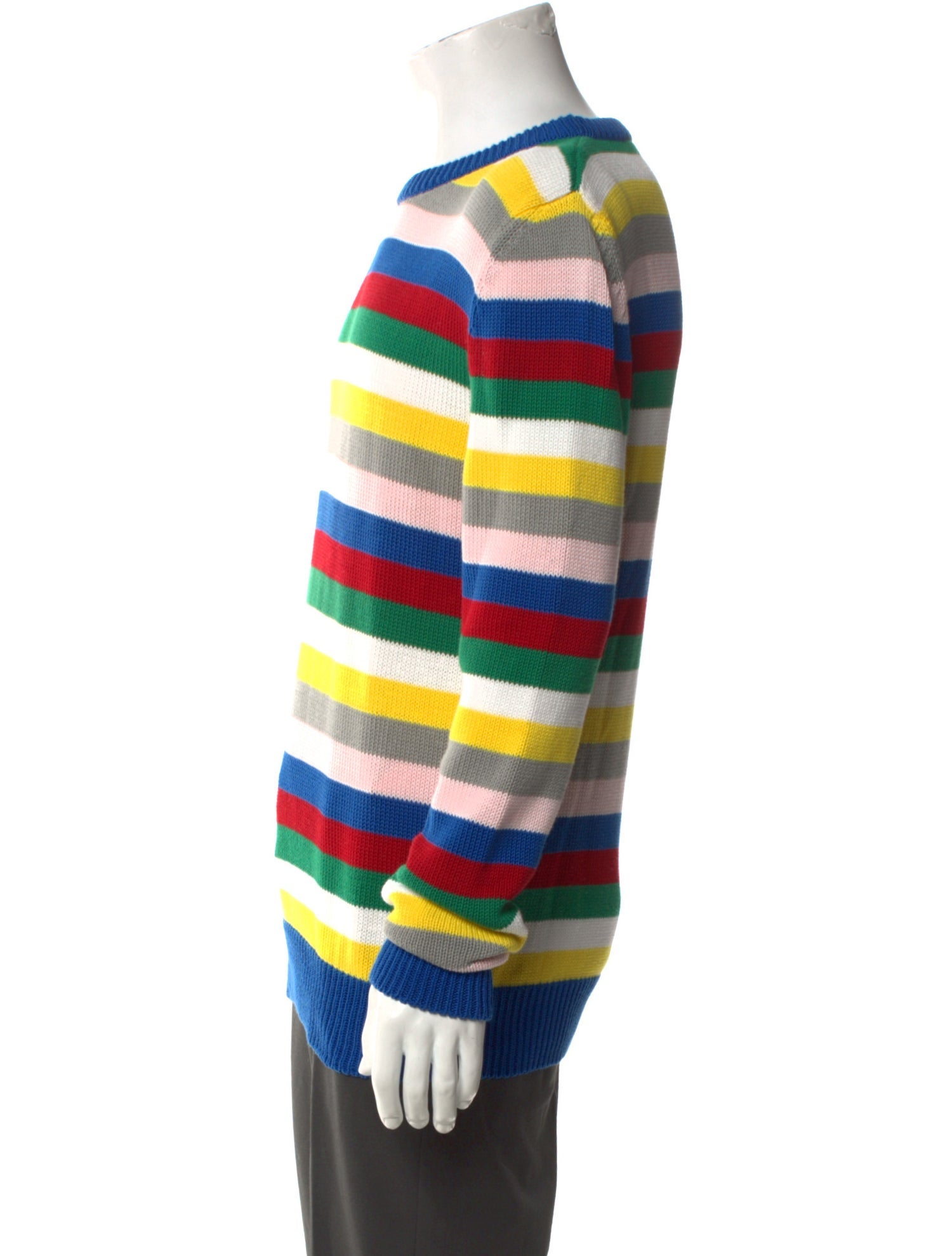 Saint Laurent Striped Crew Neck Pullover w/ Tags