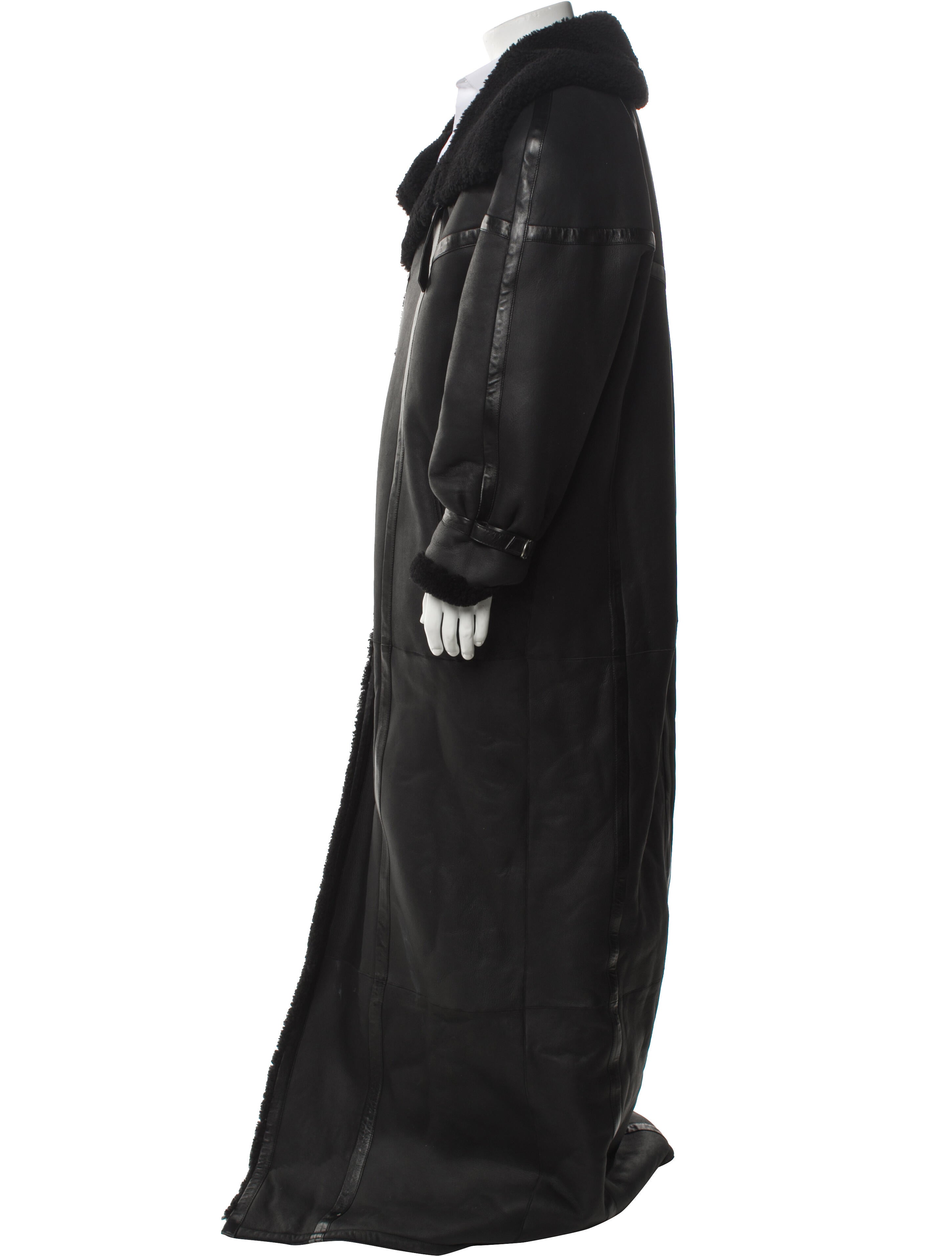 Saint Laurent 2023 Leather Parka