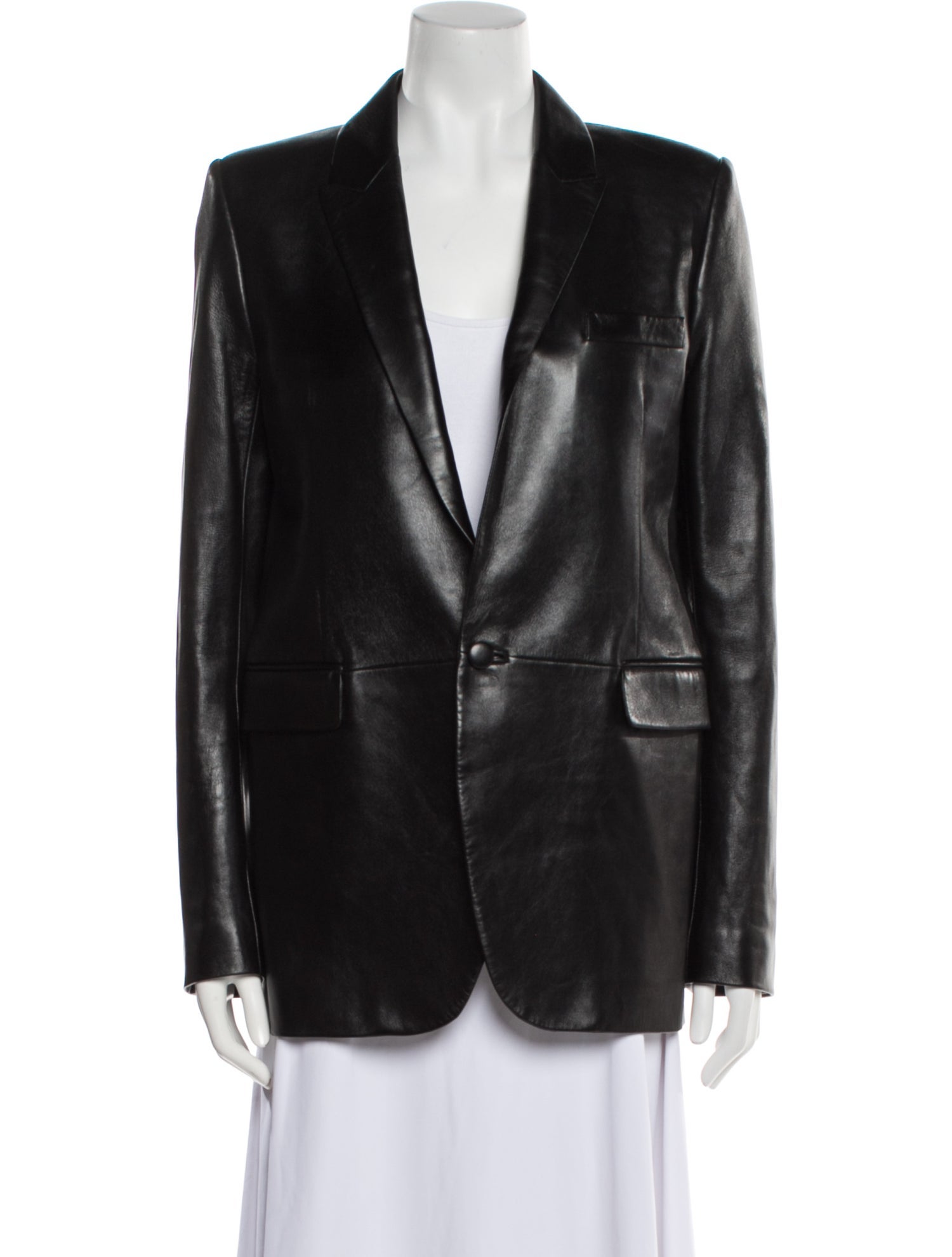 Saint Laurent Leather Blazer