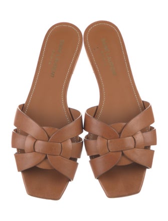 Saint Laurent Leather Slides