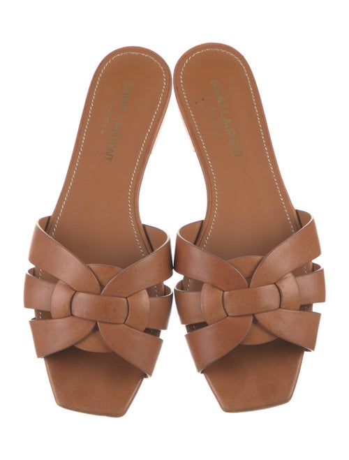 Saint Laurent Leather Slides