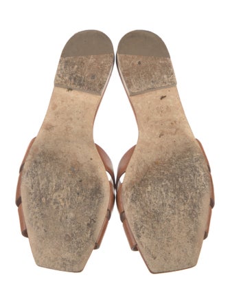 Saint Laurent Leather Slides