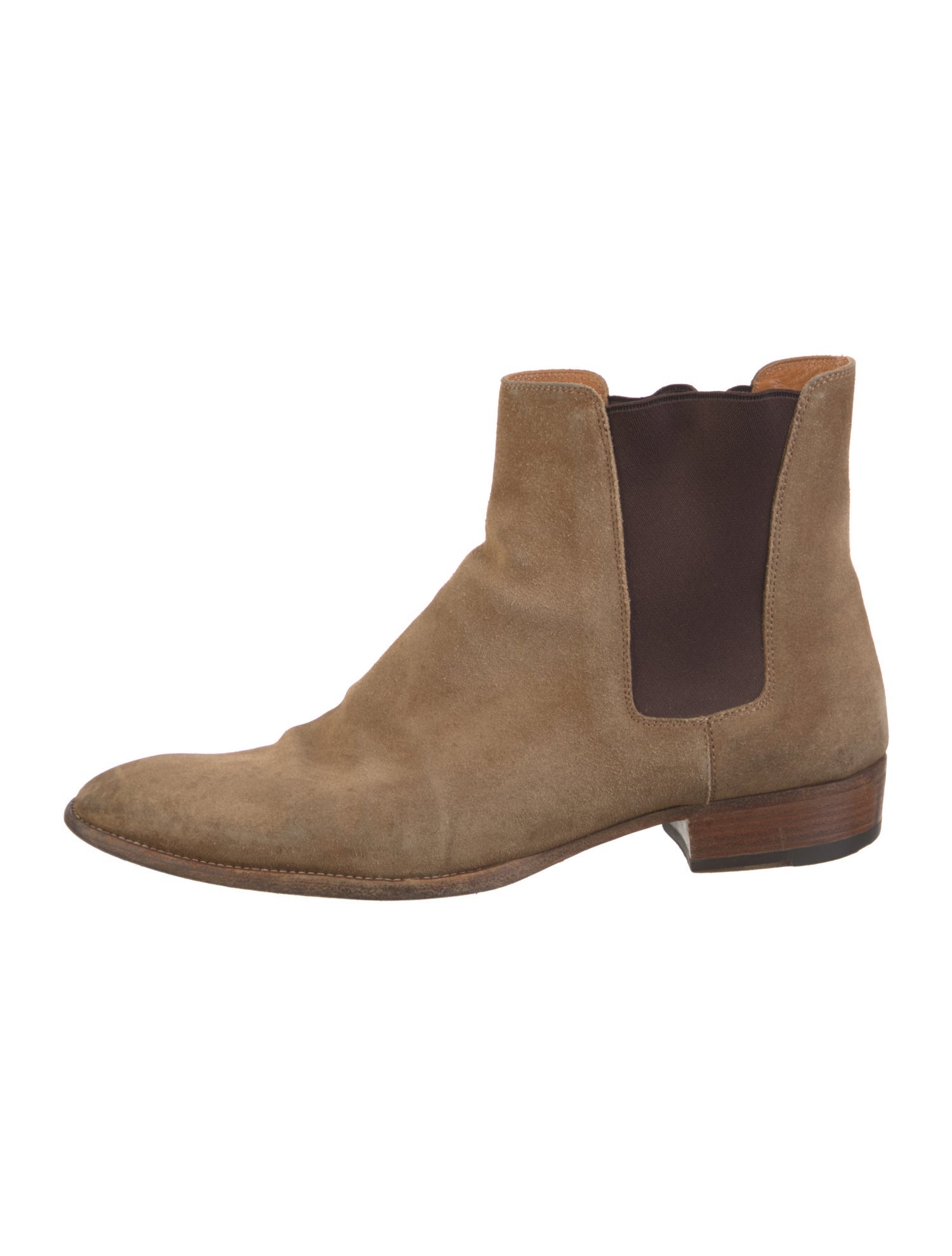 Saint Laurent Suede Chelsea Boots