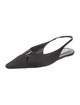 Saint Laurent Satin Slingback Flats