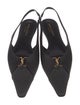 Saint Laurent Satin Slingback Flats