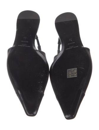 Saint Laurent Satin Slingback Flats