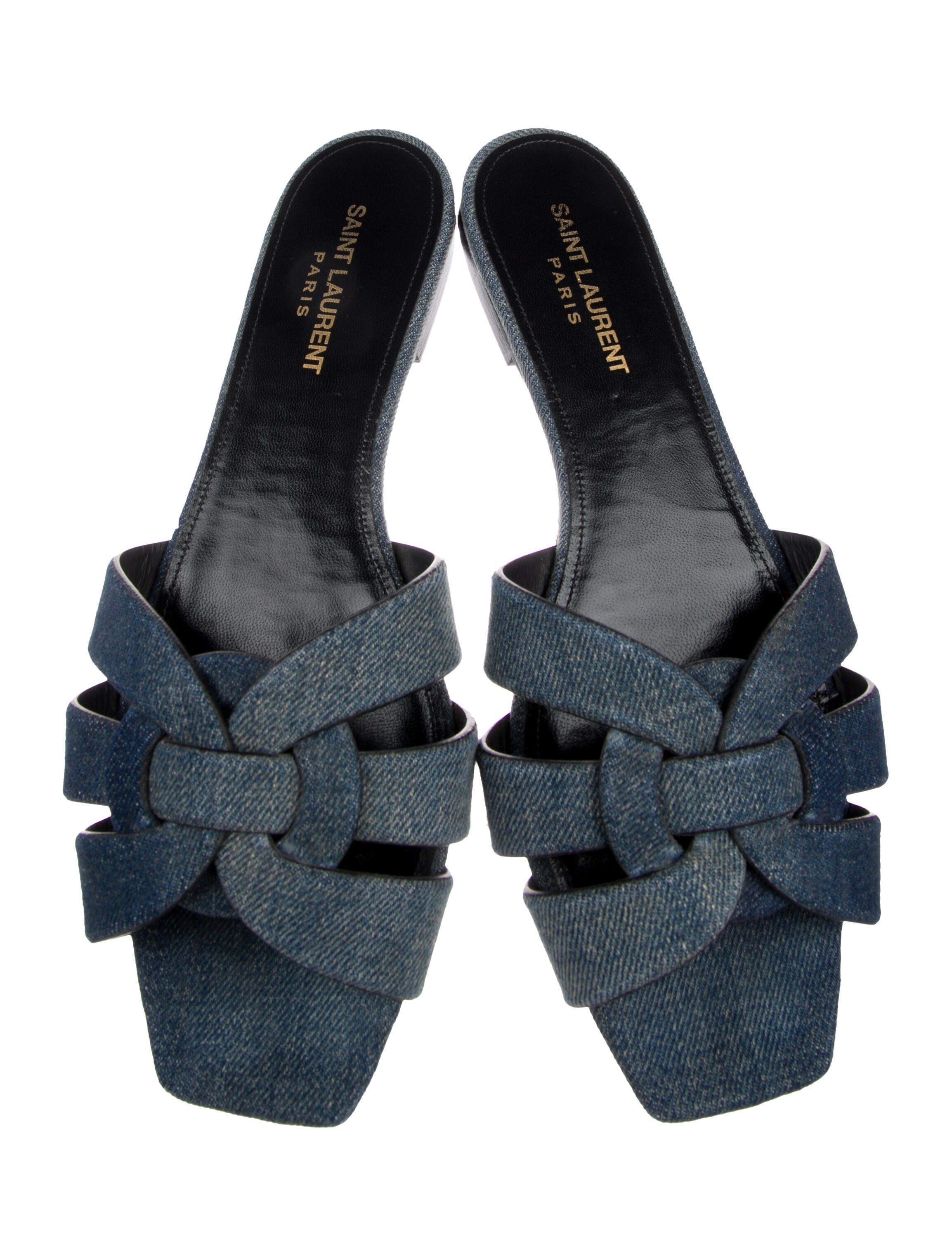 Saint Laurent Denim Slides
