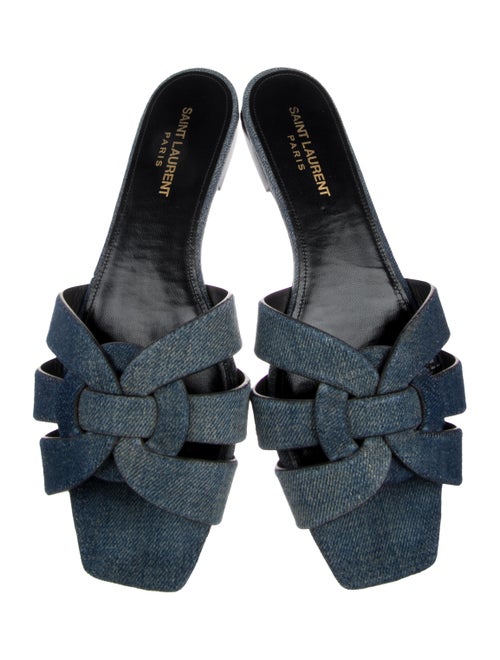 Saint Laurent Denim Slides