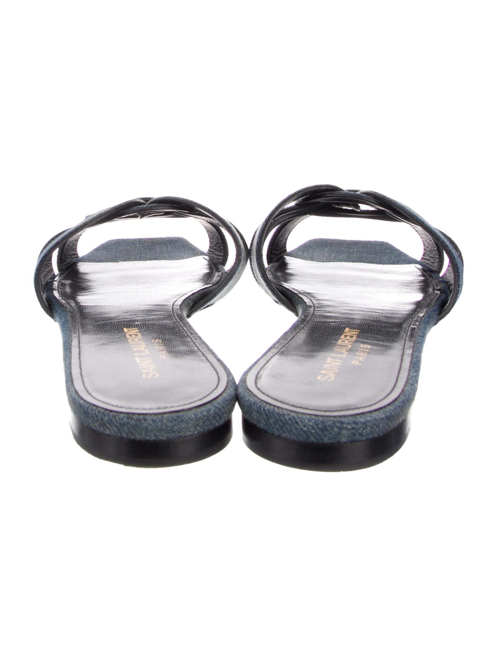 Saint Laurent Denim Slides