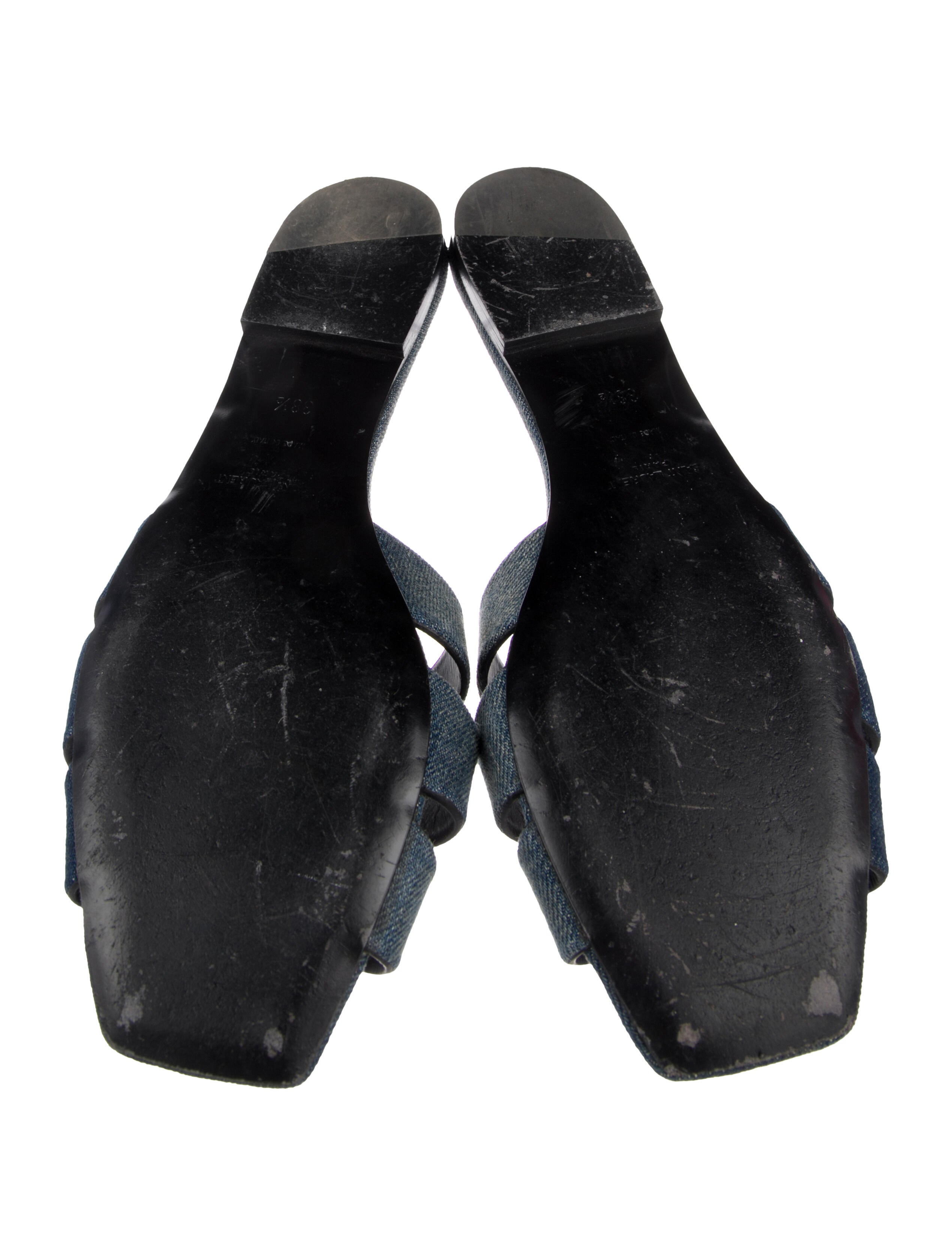 Saint Laurent Denim Slides