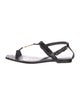 Saint Laurent Leather T-Strap Sandals